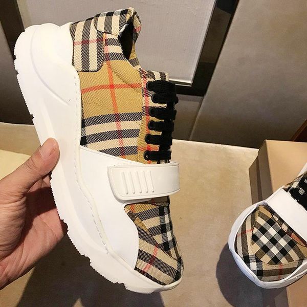 

2020 men sneakers shoes outdoor breathable chaussures pour hommes fitness men shoes fashion vintage check cotton sneaker zapatos de hombre