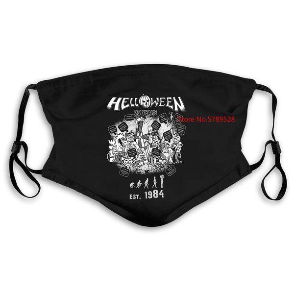 

helloween anniversary мужчин черный метал группы вентилятора мужчины печати маска женщины kids pm25 helloween anniversary escoo