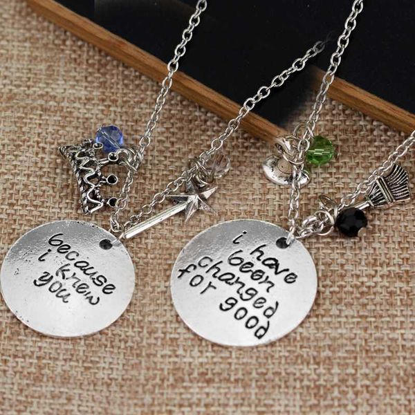 

wholesale suicide squadt necklace wicked the musical necklaces for friend man women gift for valentine's day lovers, Silver