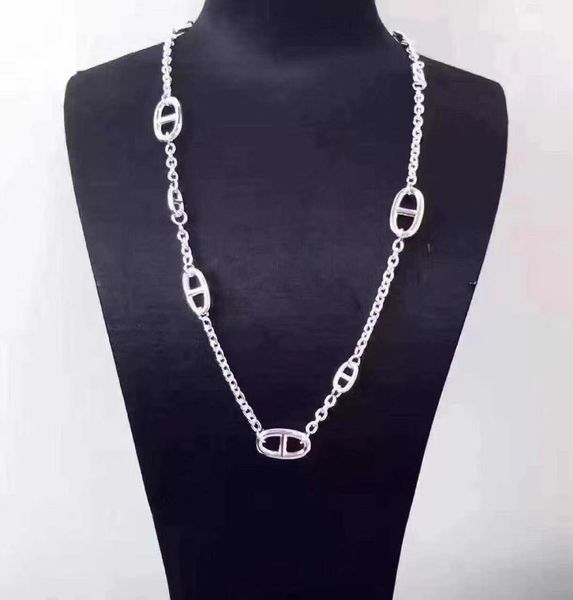 

collier de bijoux de crÃ©ateurs de luxe designer jewellery iced out cuban link chains love necklace design jewelry women designer necklace, Silver