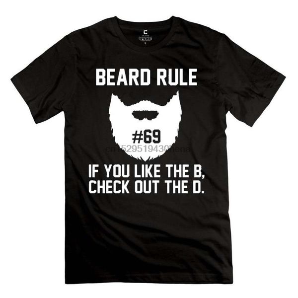 

100% cotton fashion short sleeves men's t-shirt beard rules funny beard tee, White;black