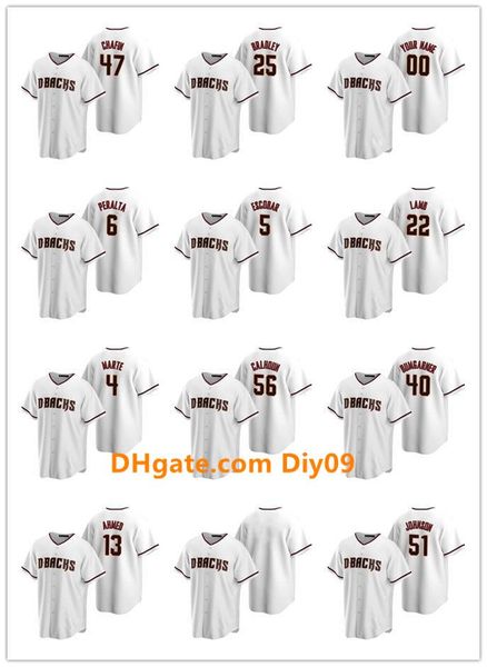 

arizona diamondbacks men women youth 22 jake lamb 13 nick ahmed crimson white home baseball jersey, Black