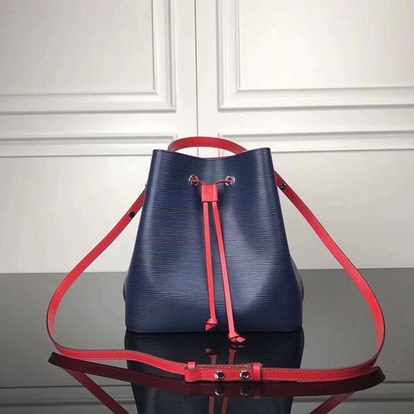

quality bag shoulder bags leather bucket real noé women famous tote bag sell m55303 high handbags fashion classic 55303 neonoe cro arol, Red;black