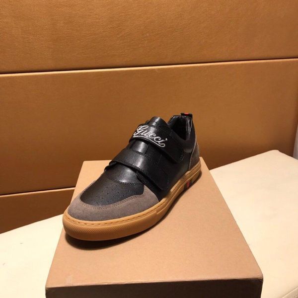 

2020e luxury men's little bee velcro low casual tide shoes, fashion shoes outdoor sports shoes, size: 38-45, Black