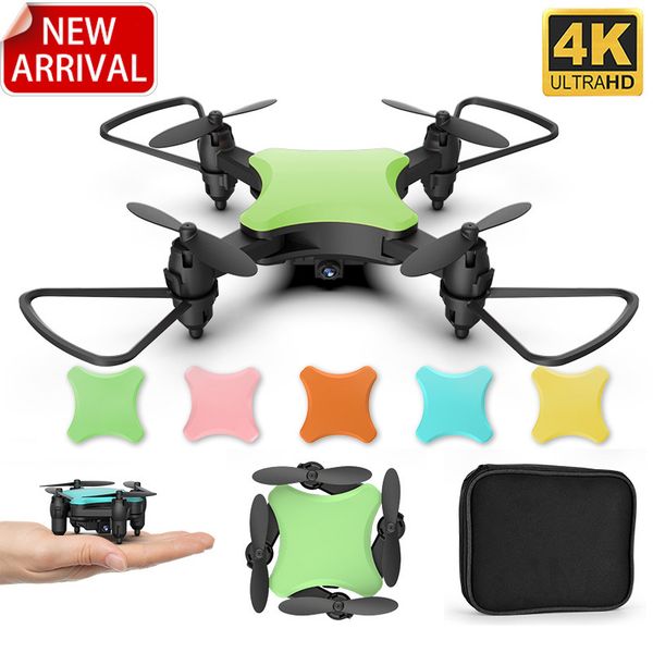 

2020 new ky902s mini drone 4k hd camera diy five colors rc foldable quadcopter remote control helicopter children gift toys