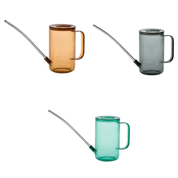 

3x plastic long mouth watering can sprayer for garden flower bonsai plant