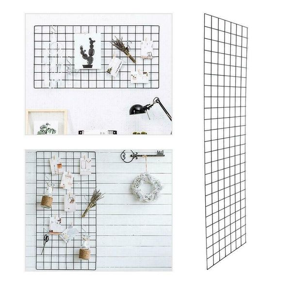 

metal mesh grid panel decor p wall eur style art display storage rack holder