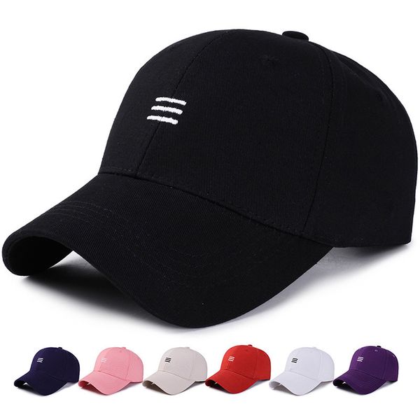 

korean couple hats fashion women simple sunscreen baseball hat men running snapback gorras bone cap outdoor travel caps gorras, Black;white