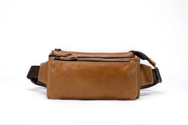 

summer 2020 retro men's waist bag leather men's messenger bag large capacity european and american leather men's chest bag