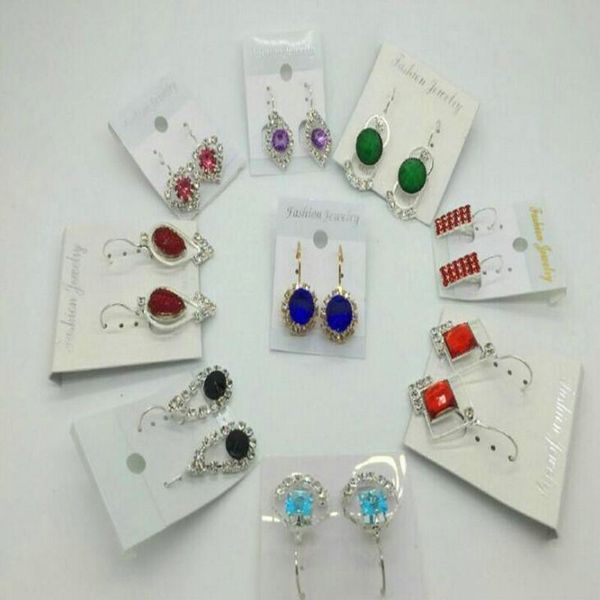 

fashion new 100 styles diamond earrings pearl earrings buckle jewelry for women wedding earrings stud mixed pair, Silver