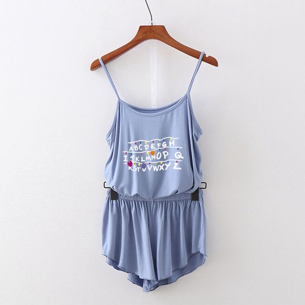 

stranger things camisole two piece set women camisole oversize navel sleeveless waistcoat and kpop shorts pants summer, Gray