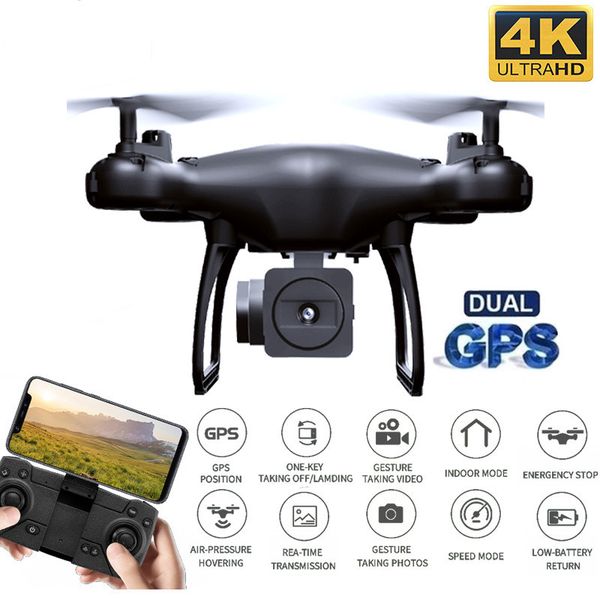 

drone with dual gps 4k / 1080p wifi fpv 50x zoom aerial video wide angle optical flow professional rc quadcopter helicopter