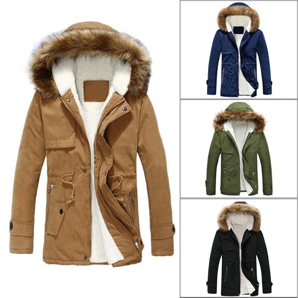 

2020 new products autumn and winter new products hooded cotton coat mid-length couples cotton-padded clothes couple, Black