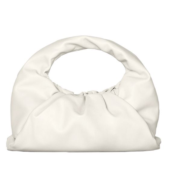 

caker brand 2020 women large big genuine leather bags beige ruched bags black chain day clutches