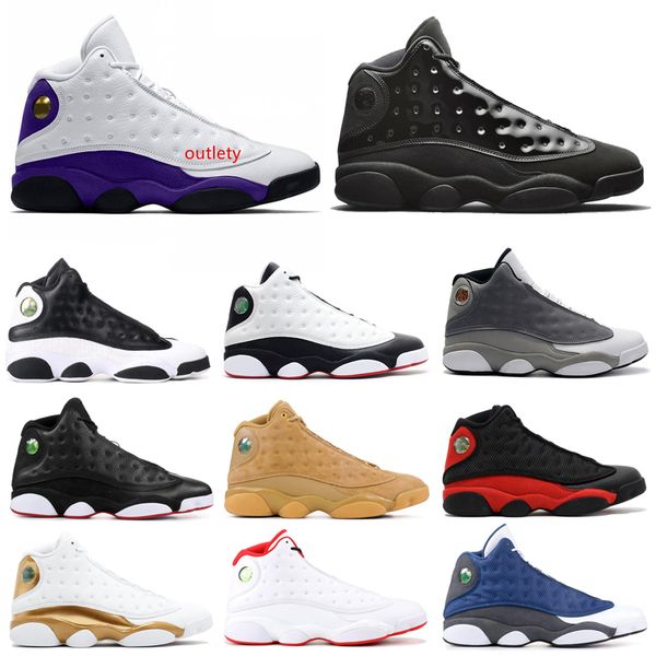 

2020 new men basketball shoes 13 13s lucky green cap and gown chicago bred black cat mens trainers sports sneakers