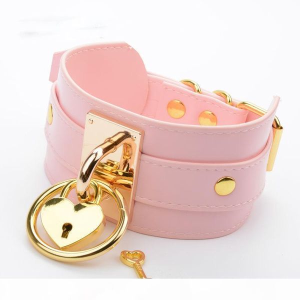 

вся saleoversized harajuku пряжка рок handmade слой кожи воротник choke большой o круглый золото серебро choker фетиш воротник ожерелье, Golden;silver