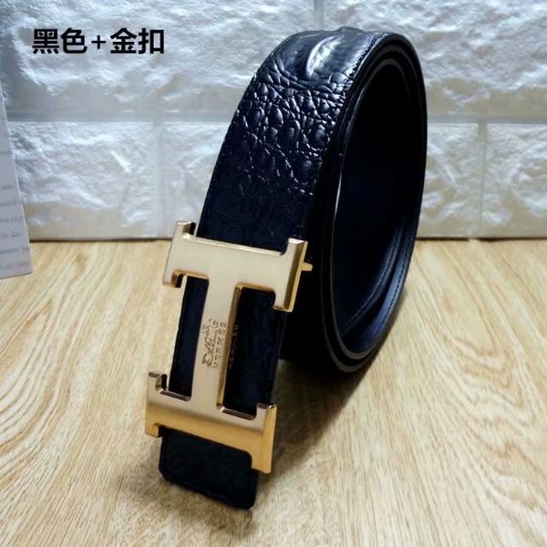 

2020 youth fashion belt smooth buckle black gentleman woman and mens luxury designer#160;brand 1g h belt 1g leather, Black;brown