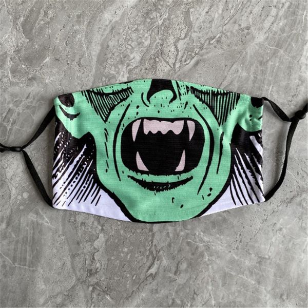 

skull face mask funny reusable 3d painting pumpkin grimace cotton face mask reusable protective filters washable face mask