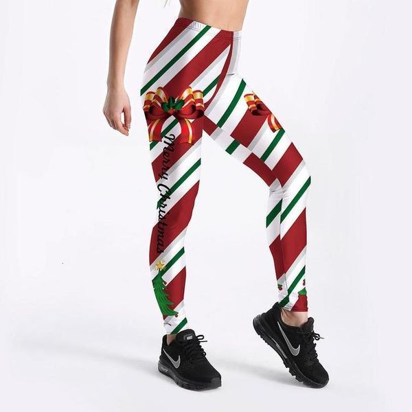

christmas santa claus snowman ankle length print fashion women workout fitness leggings jumpsuit clothes stylish womens slim leggings, Black