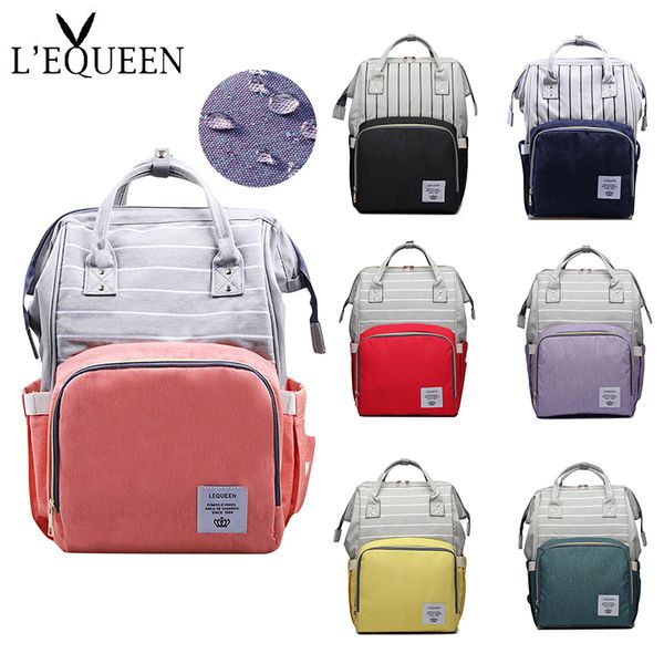 

lequeen baby diaper bag mommy stroller bags large capacity waterproof nappy bag mummy maternity travel backpack nursing handbag