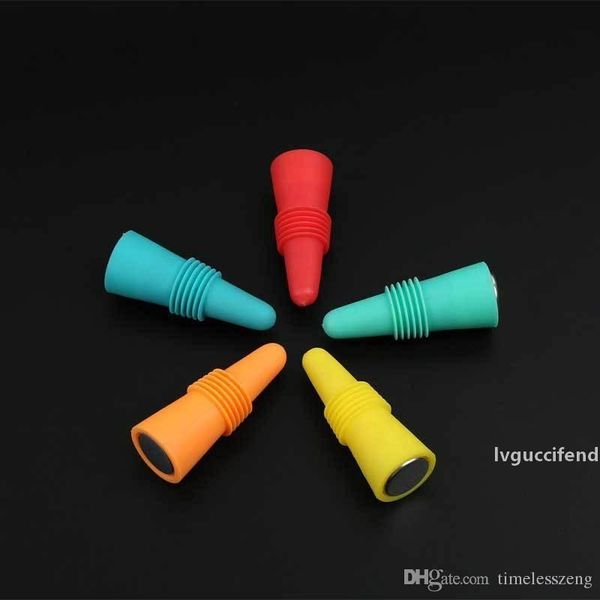 

silicone red wine bottle ser reusable wine bottle ser fresh-keeping sealed ser bottles spout lid randomly send