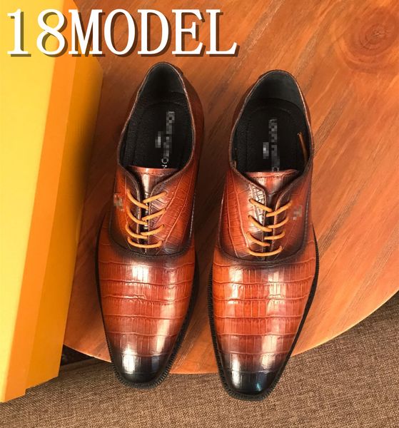 

spring summer cow leather luxurious men dress shoes slip-on italian formal flats loafers fashion male wedding shoes zapatos hombre size38-45, Black