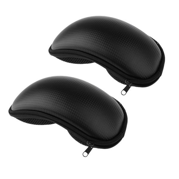 

8.7 x 5.1 inch ski snow glasses case pu skiing goggles soft case holder black for women men