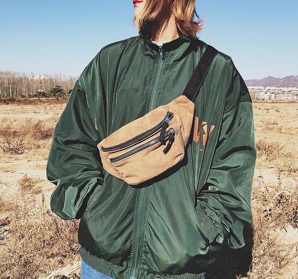 

грудь обновление вельвет сумка на ремне всего матч симпатичного crossbody сумка высокого качество путешествие пояс люди mochilas mujer