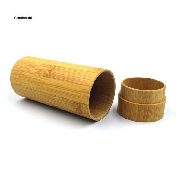 

ручной круглый корпус случай бамбук коробка натурального бамбука и дерева очки очки ящик, Blue