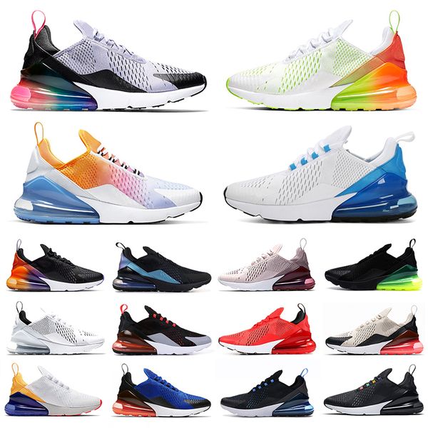 

270 running shoes triple black white chaussures 270s bred be true rainbow mens trainers outdoor women men sports sneakers 36-45