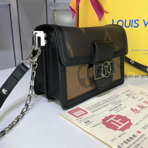 

fashion women bag with origin box luxury designer leather shoulder bag retro trend crossbody bag chain ladies messenger bags