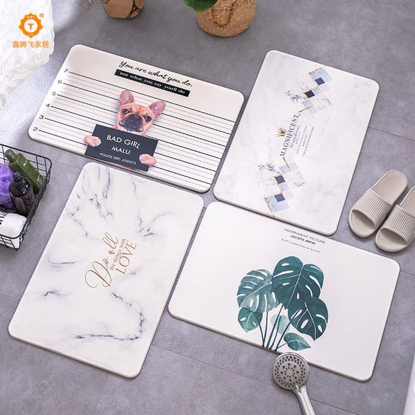 

natural diatomite foot diatomite floor bathroom non-slip floor absorbent anti-skid quick-dry mat diatom mud bath mat