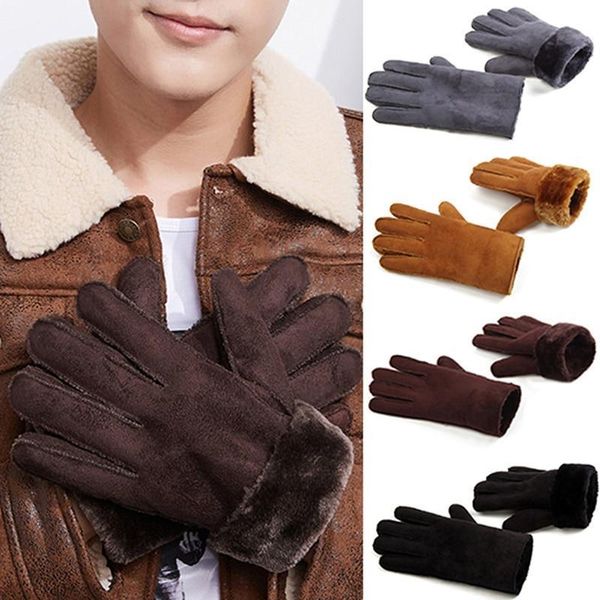 

men women gloves autumn winter cute furry warm mitts full finger mittens women outdoor sport female gloves screen luvas, Blue;gray