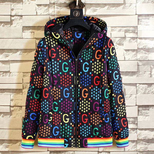 

new brand autumn winter light down jacket men's fashion hooded short large ultra-thin lightweight youth slim coat down jacket, Black