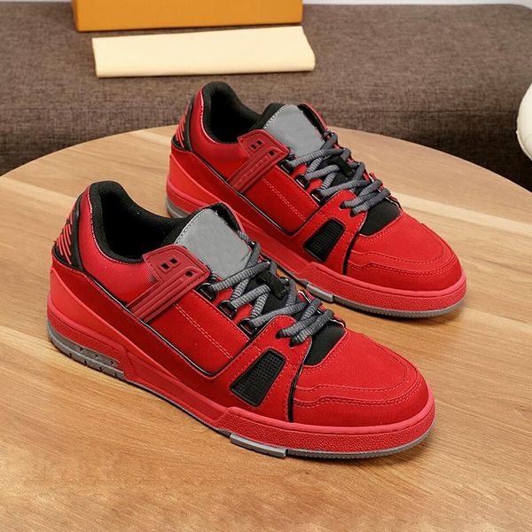

fashion classic trainer sneaker mens shoes autumn and winter vintage breathable style footwears comfortable lace -up casual low men shoe, Black