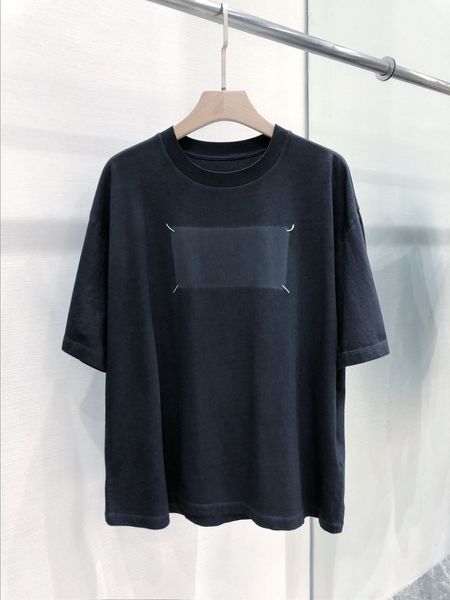 

wholesale print maisons logo number oversize caution print stitch tee mm6 back logo summer t-shirts casual t-shirt npkqf