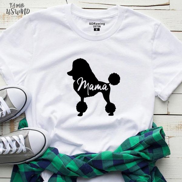 

dog mom shirt poodle gifts for dog owner mothers day t shirt pet lover dog lover clothes animal lover ladies, White