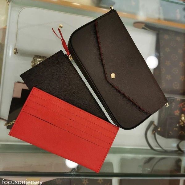 

винтажный стиль pochette felicie presbyopia бумажника мешок плеча женщин цепи золота сумки tote clutchbag кошелек со съемной цепью