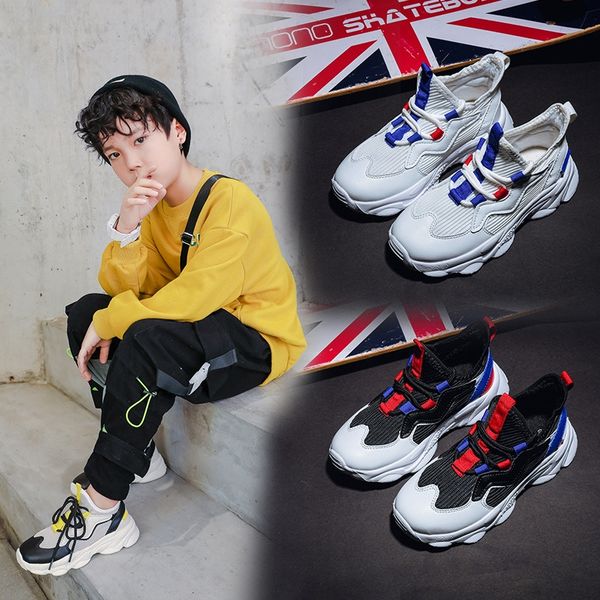 

l2ikw ohh sneakers boyssports 2020 middle and large one-pedal leisure ohh sneakers shoeschildren's shoes boyssports shoes 2020 middle a, Black