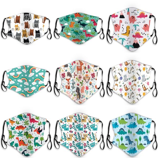 

fashion leopard printing face mask designer luxury creativity masks washable dust proof outdoor sport cycling maskandprint mask#423
