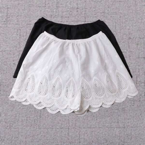 

7ydsd хлопок tight pantssafety брюки безопасности летом pantswomen игровая вышитые анти-воздействия кружевные леггинсы корейский стиль свобо, Black