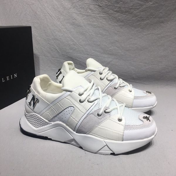 

2020 m7 leather lace-up fashion casual mens luxury designer shoes classic mesh ventilation shoes mens sneakers original box, Black