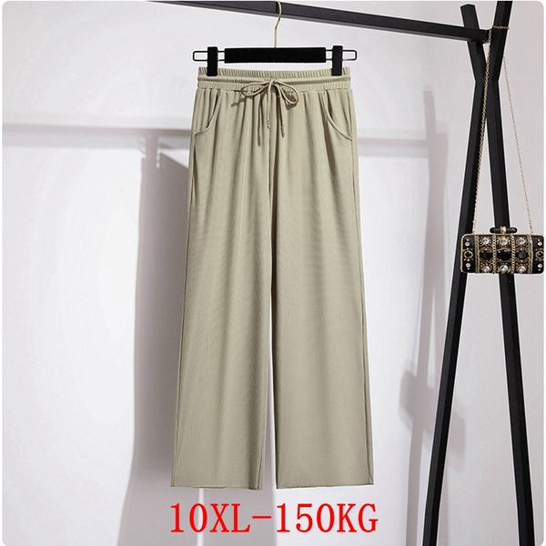 

women's pants & capris large size casual pocket 7xl 8xl 9xl 10xl summer high waist loose black trousers sports 52 54 56, Black;white