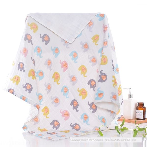 

six-layer pure cotton gauze baby blanket baby high-density bath towel newborn blanket bath big towel quilt summer cold quilt