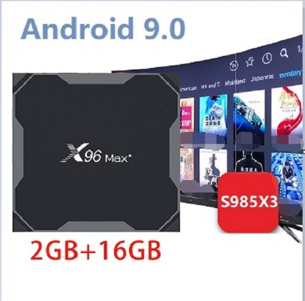 

android tv box x96 max plus amlogic s905x3 quad core 2/4gb+16/32/64gb android9.0 support wifi smarttv