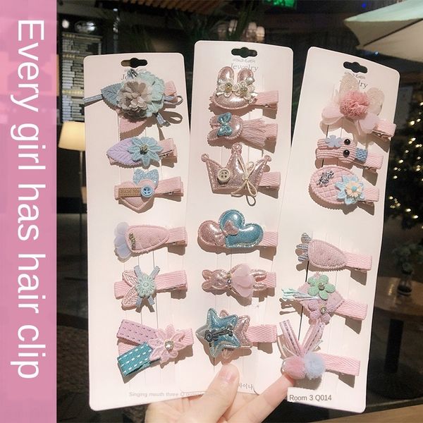 

4lxo9 children's children hairclip korean baby korean style baby hairpin baby's hair-combination hairs clip cute girl's acces, Slivery;white