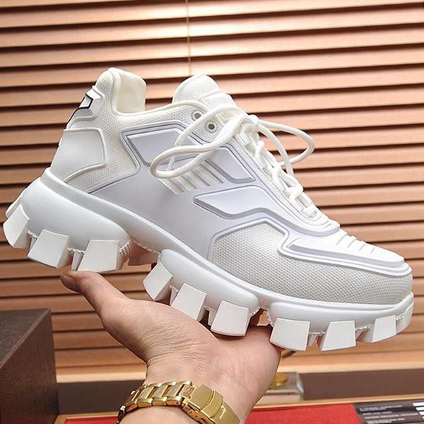 

fashion mens shoes breathable platform men shoes sneakers with origin box classic with origin box trainers cloudbust thunder knit sneakers, Black