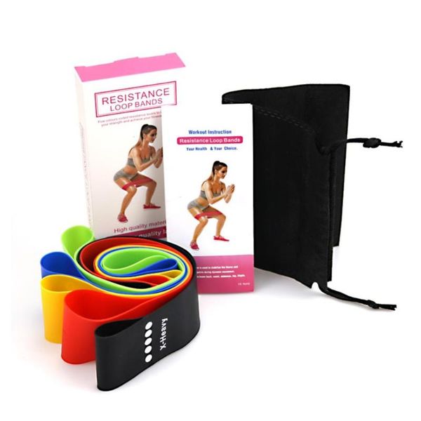 

5 цветов / обновления йога диапазоны сопротивления для фитнеса