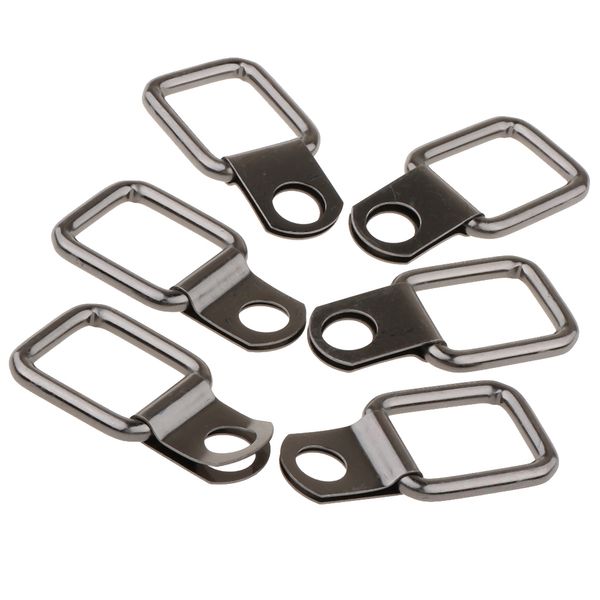 

6шт малый стали d-ring tie downs для случая грузовик грузовой прицеп rv anchor