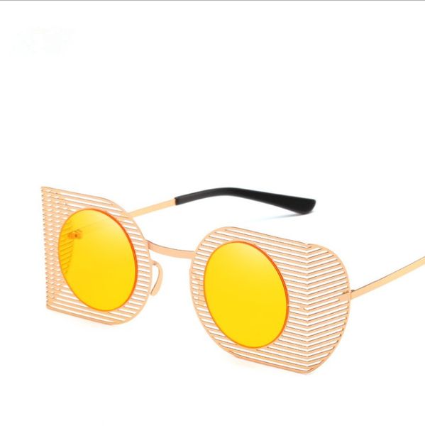 

sunglasses wild glasses metal irregular personality, White;black